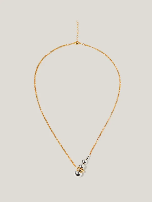 Molten Bead Necklace | Multi sold by Jigsaw