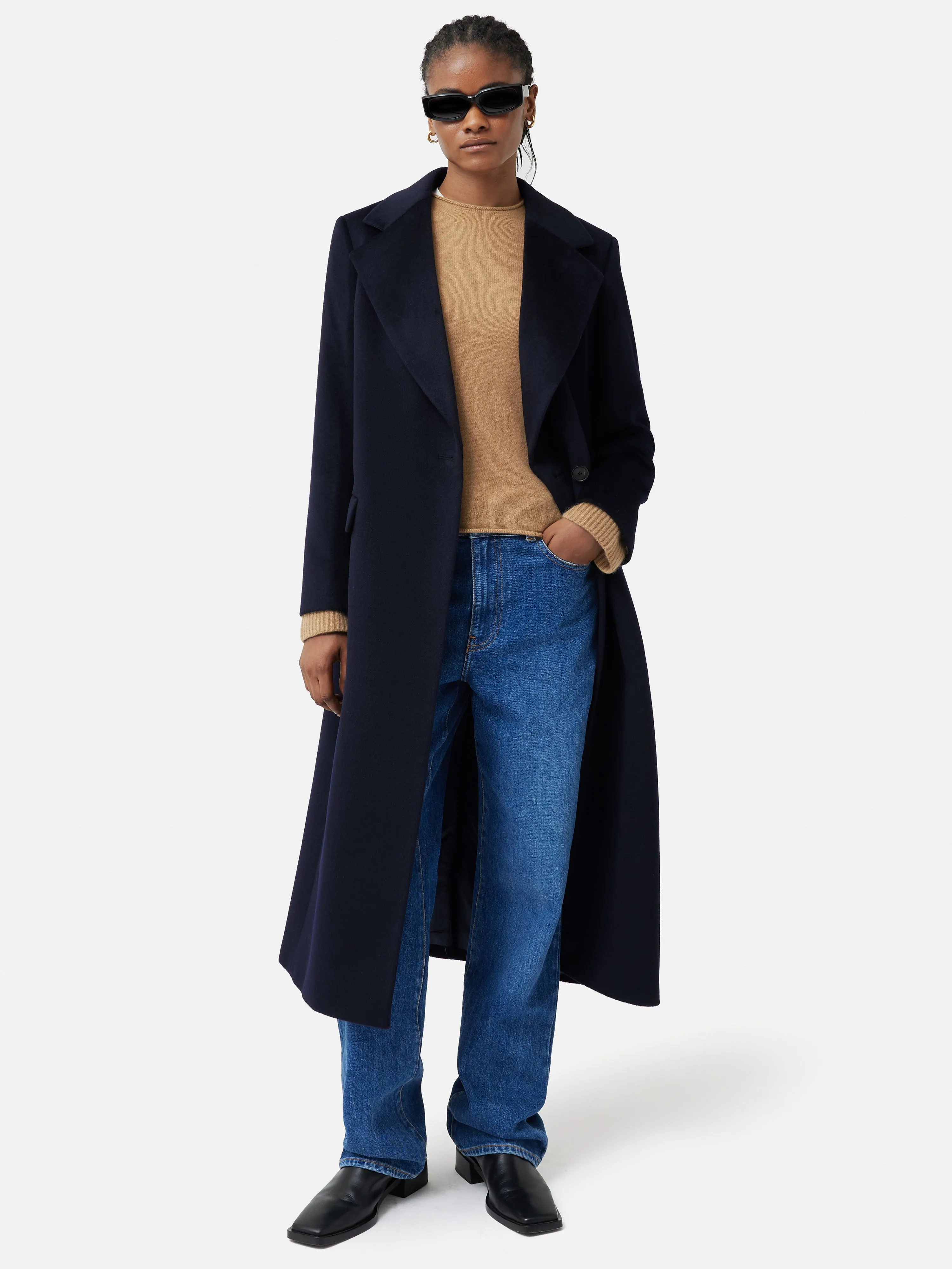 Cloud Cashmere Eldon Jumper | Camel sold by Jigsaw product image thumbnail 4