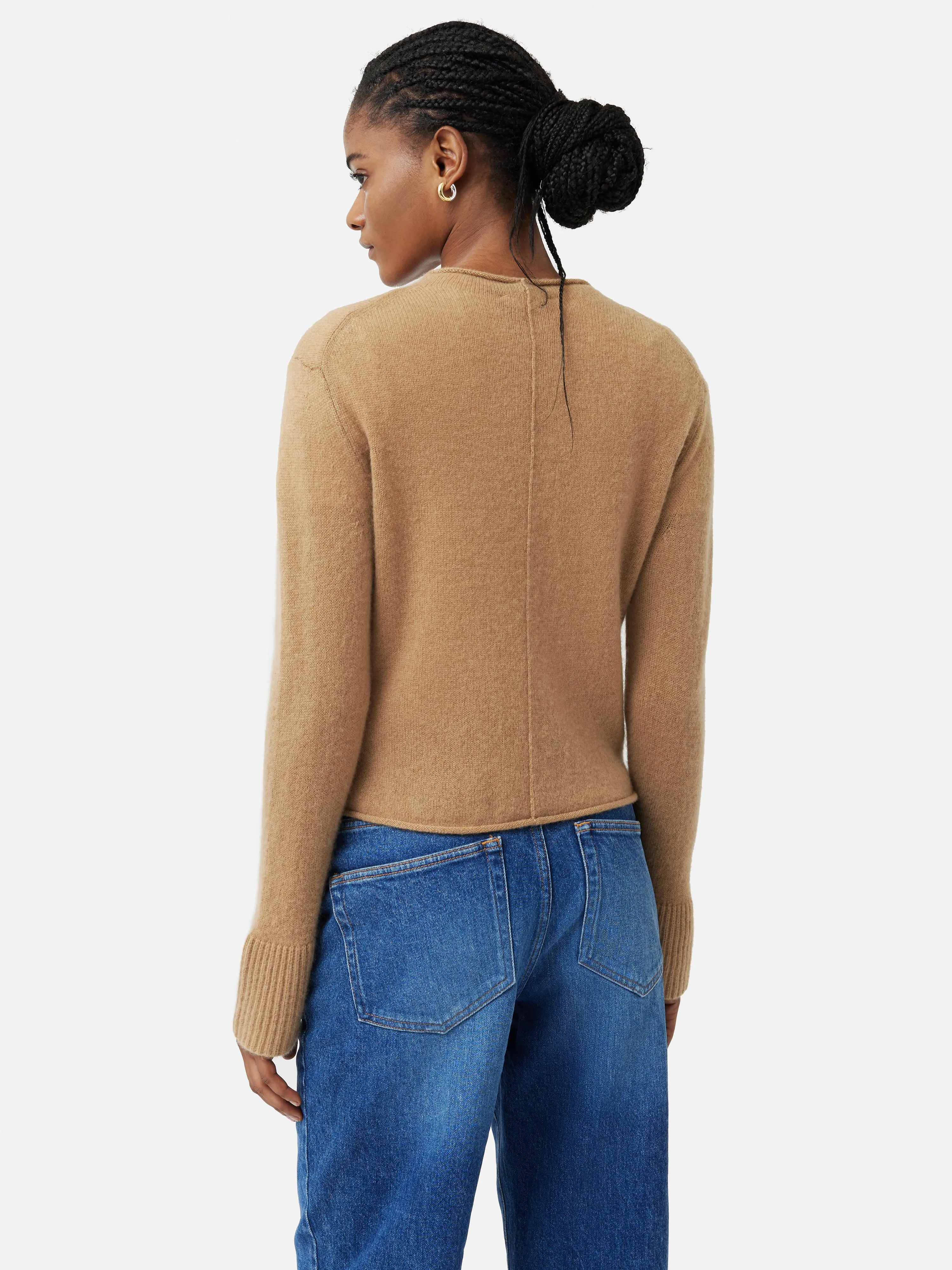 Cloud Cashmere Eldon Jumper | Camel sold by Jigsaw product image thumbnail 5