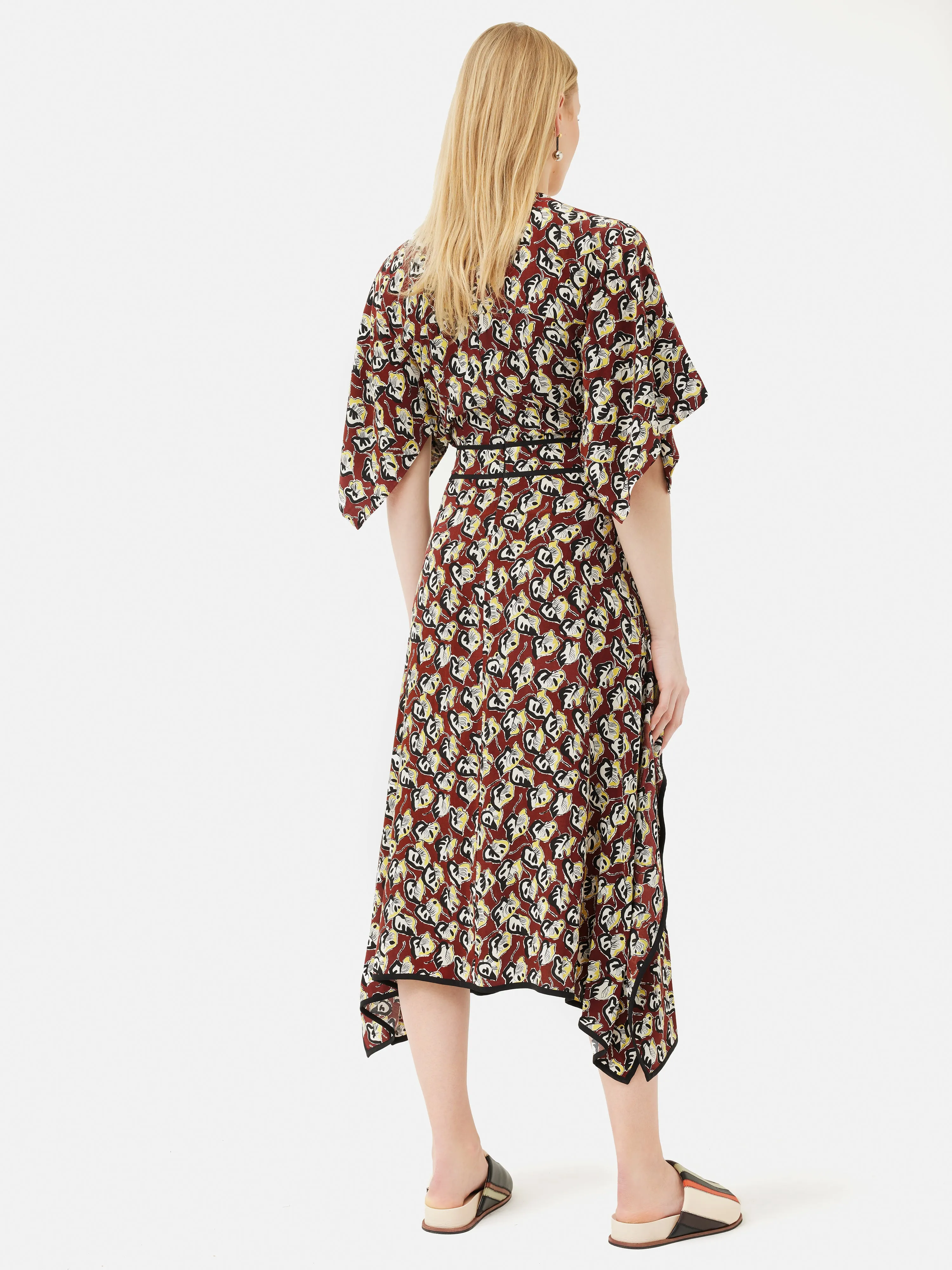 Collagerie Fig Leaf Dress | Red sold by Jigsaw product image thumbnail 5