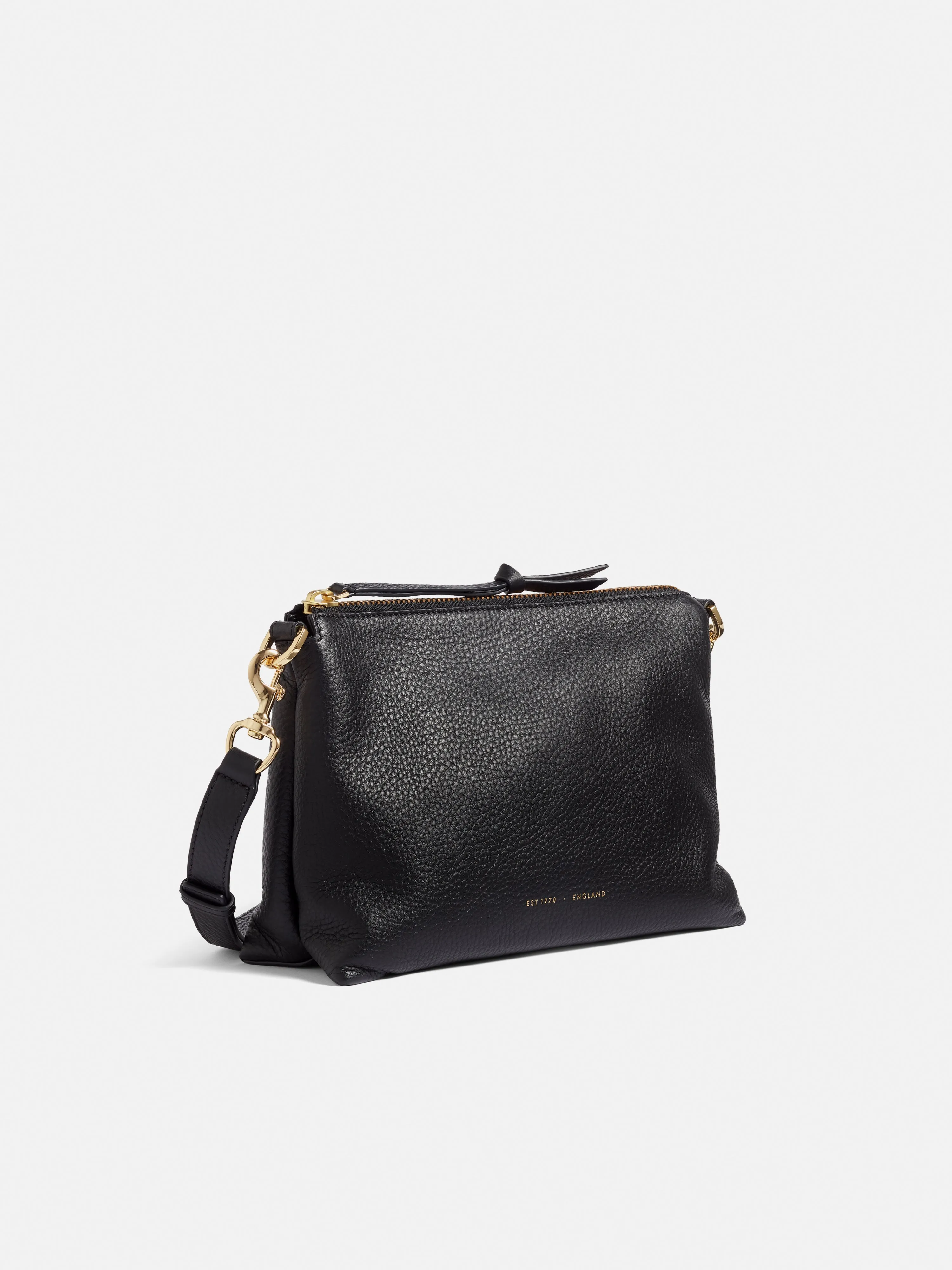 Ava Pebble Leather Crossbody | Black sold by Jigsaw product image thumbnail 3