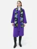 Haze Floral Wool Silk Scarf | Blue sold by Jigsaw