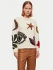 Intarsia Crew Neck Jumper | Multi sold by Jigsaw