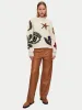 Intarsia Crew Neck Jumper | Multi sold by Jigsaw