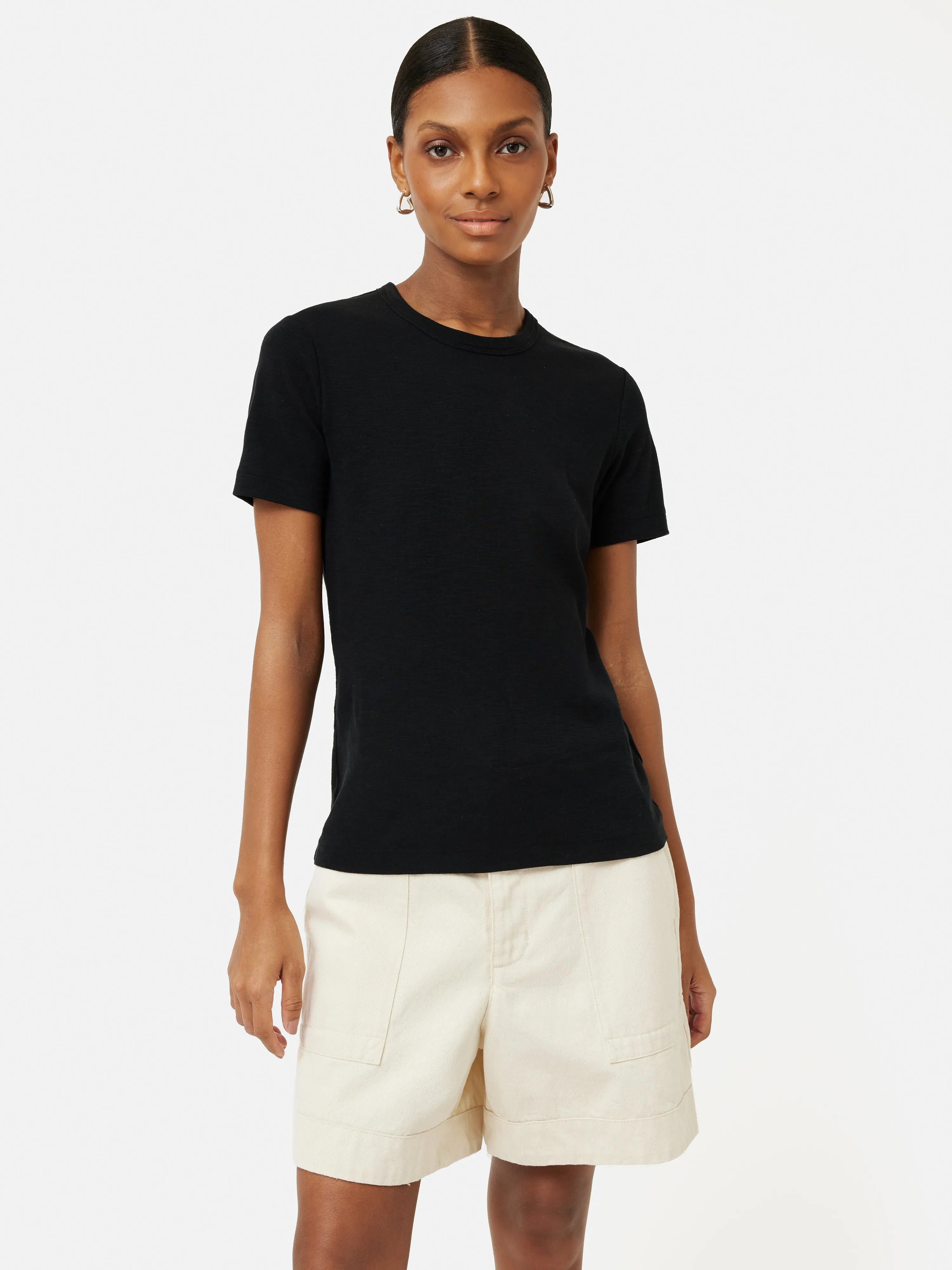 Cotton Luxe Short Sleeve Tee | Black sold by Jigsaw product image thumbnail 4