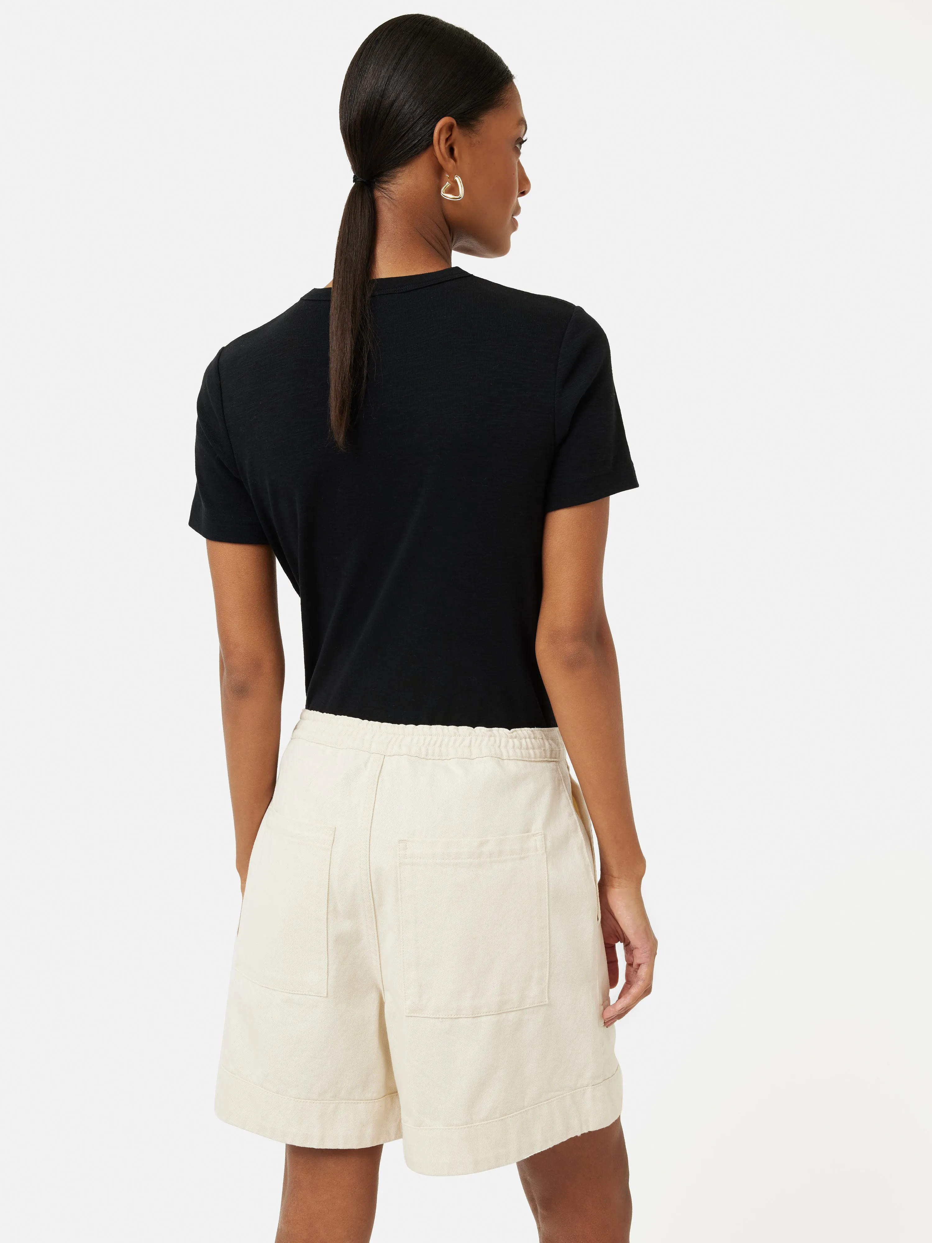 Cotton Luxe Short Sleeve Tee | Black sold by Jigsaw product image thumbnail 5