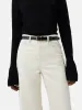 Skinny Leather Belt | Black sold by Jigsaw