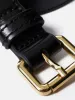 Skinny Leather Belt | Black sold by Jigsaw