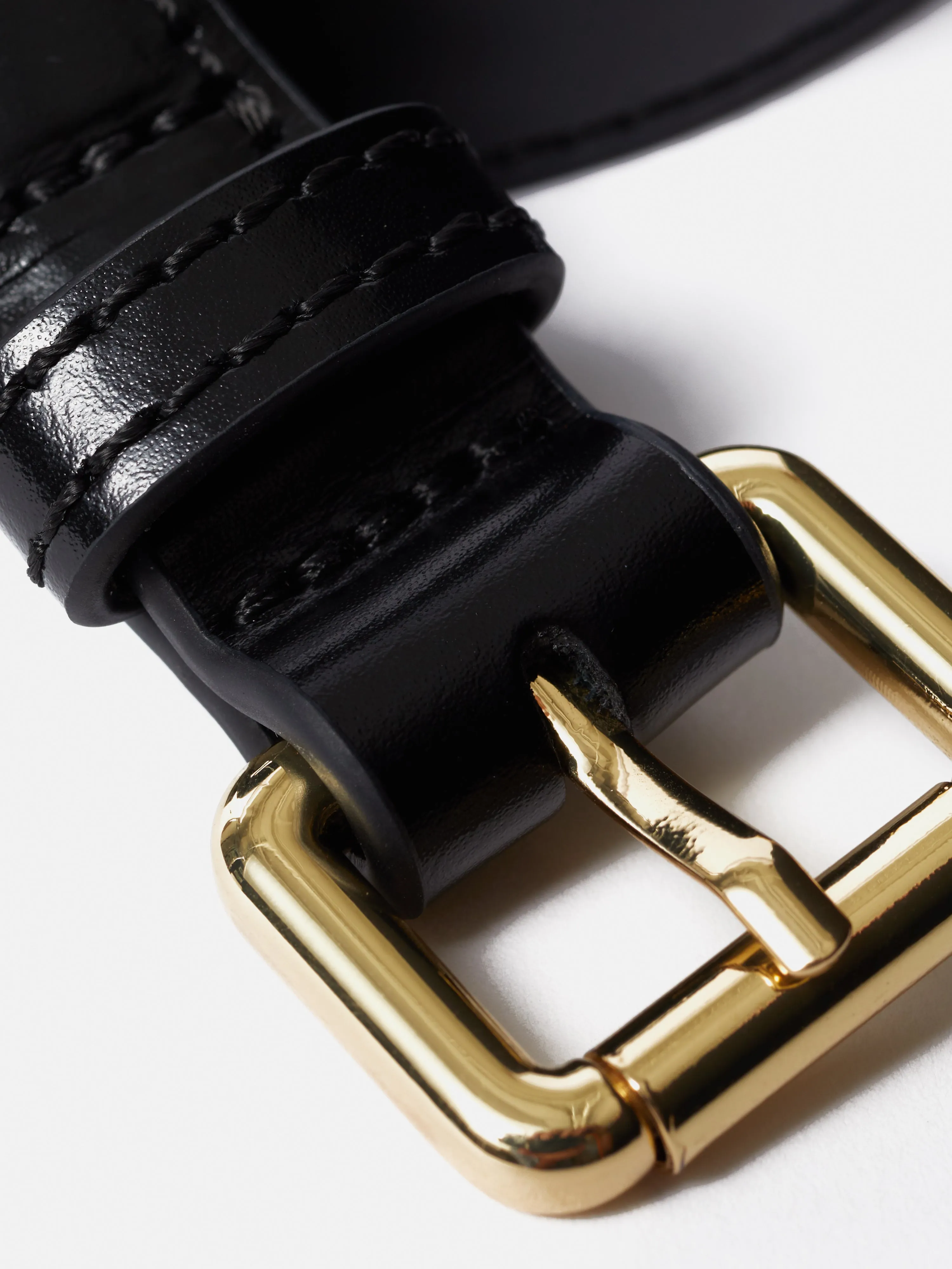 Skinny Leather Belt | Black sold by Jigsaw product image thumbnail 5