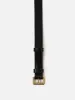 Skinny Leather Belt | Black sold by Jigsaw
