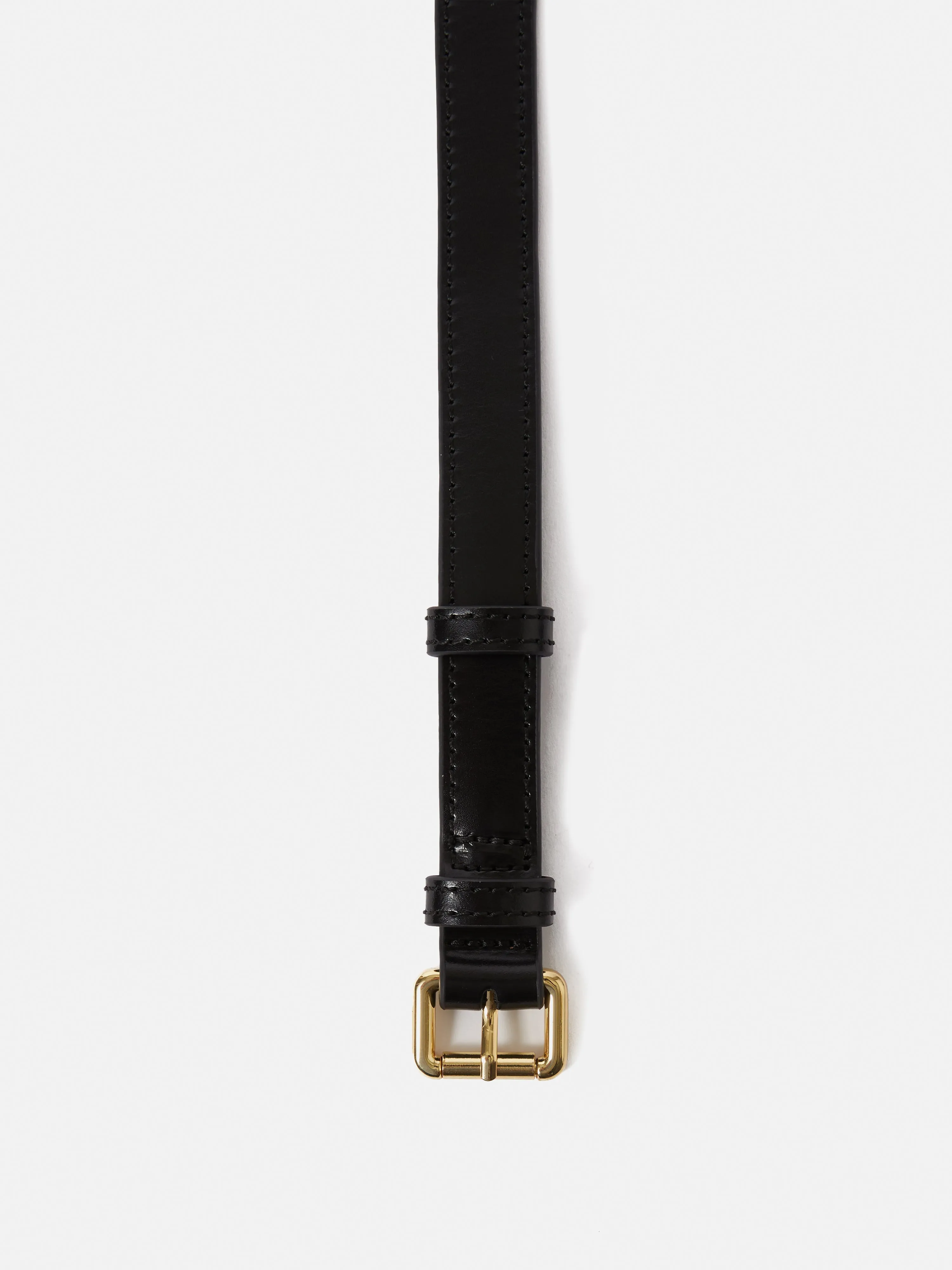 Skinny Leather Belt | Black sold by Jigsaw product image thumbnail 3