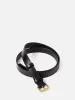 Skinny Leather Belt | Black sold by Jigsaw