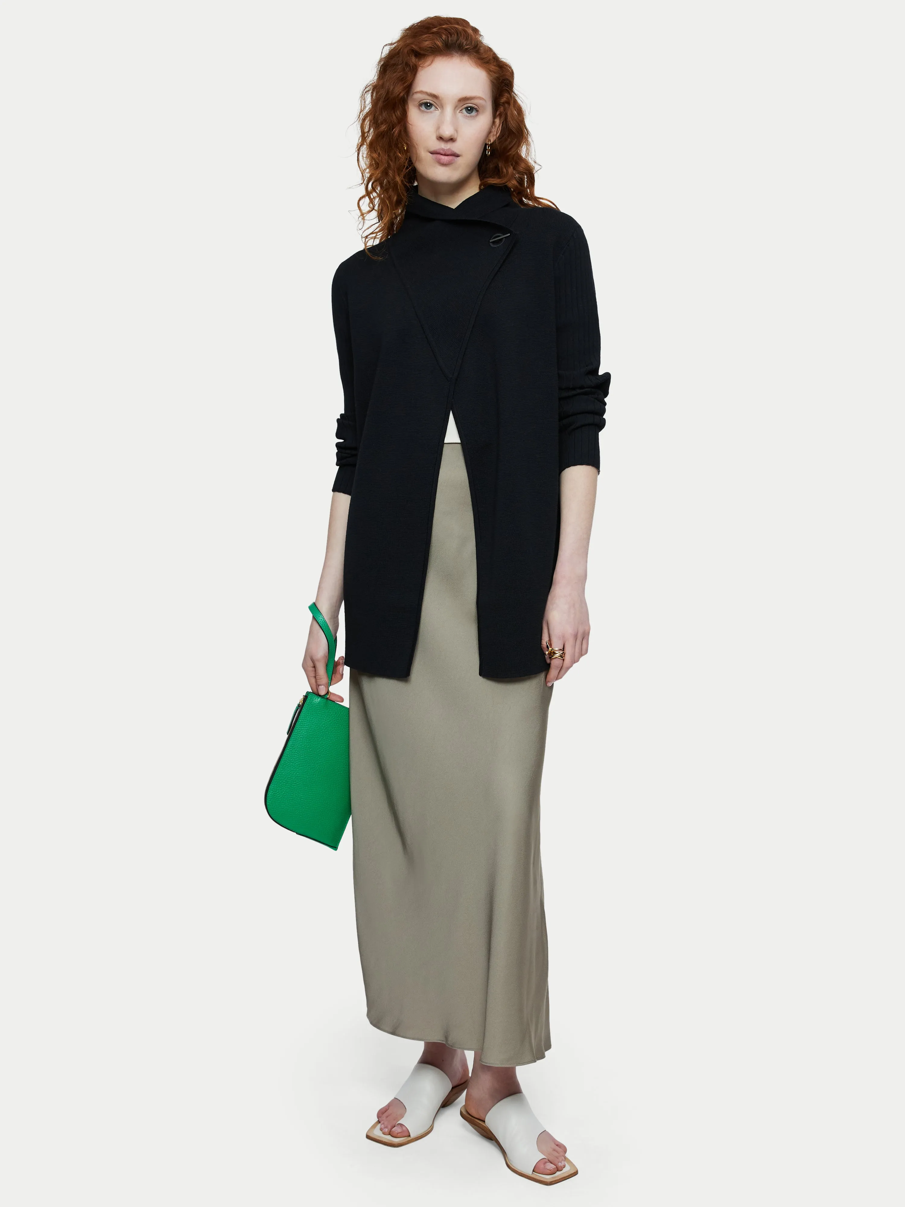 Milano Ring Cardigan | Black sold by Jigsaw product image thumbnail 3
