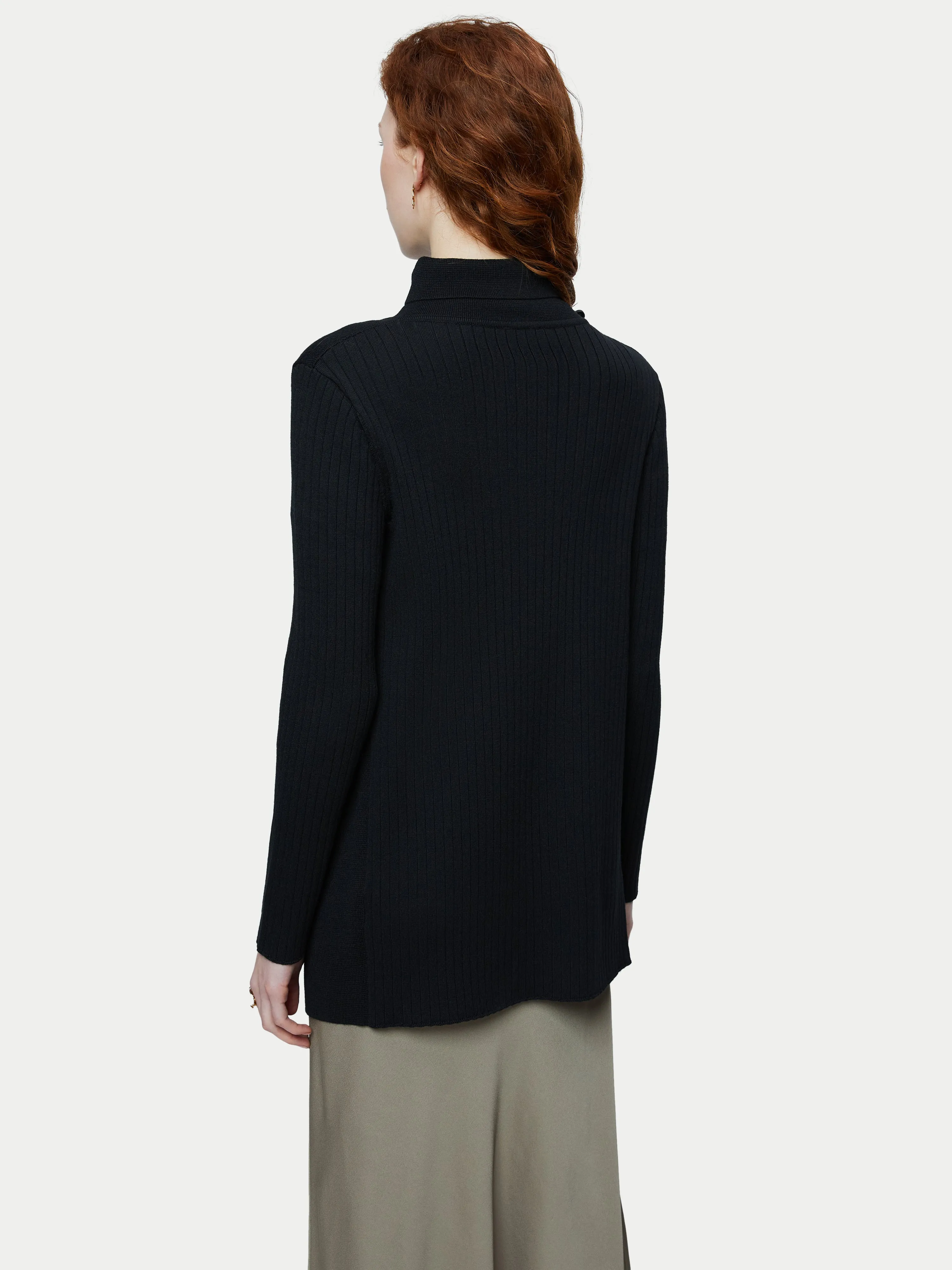 Milano Ring Cardigan | Black sold by Jigsaw product image thumbnail 4