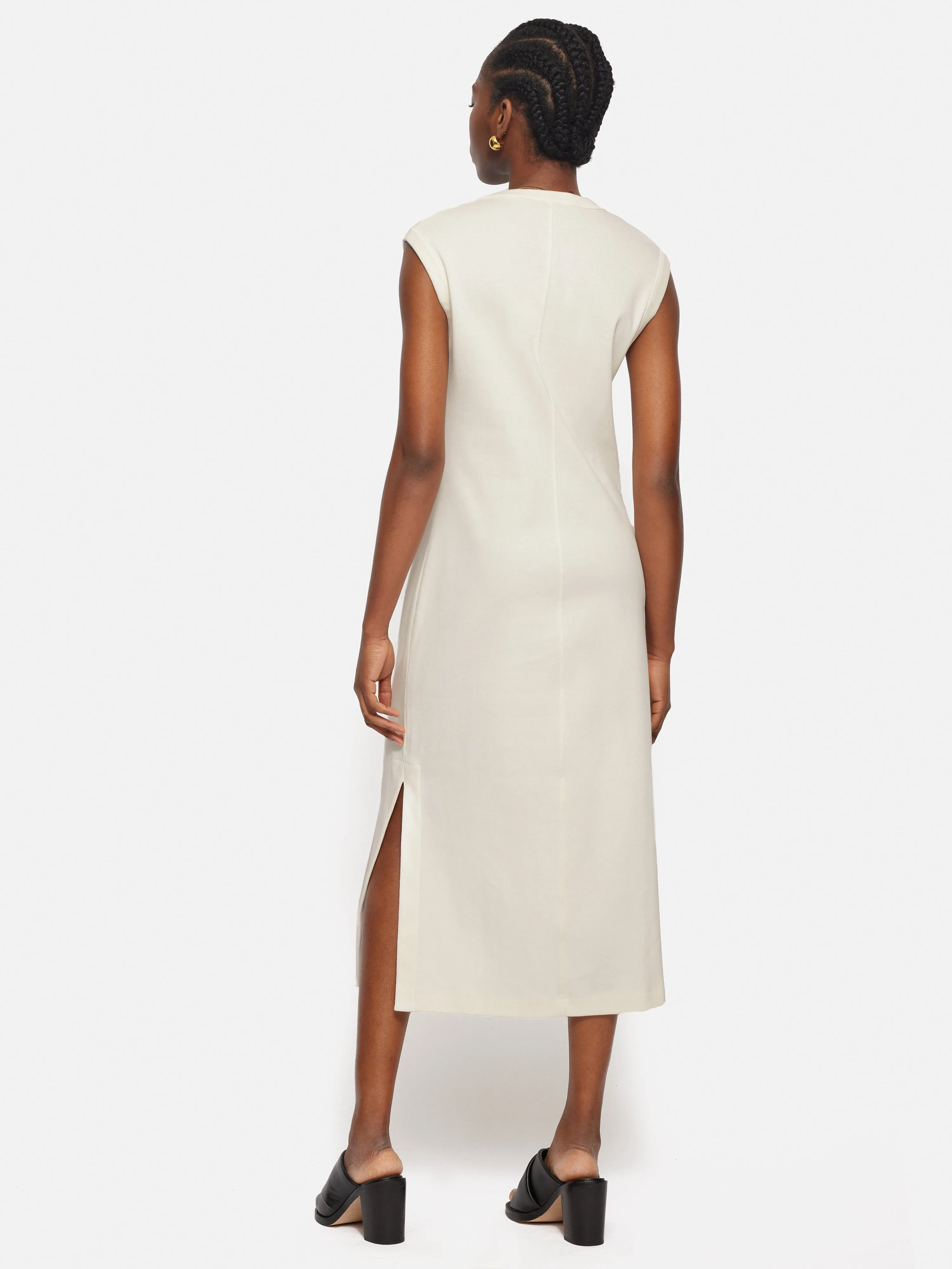 Column T Shirt Dress | Cream sold by Jigsaw product image thumbnail 4