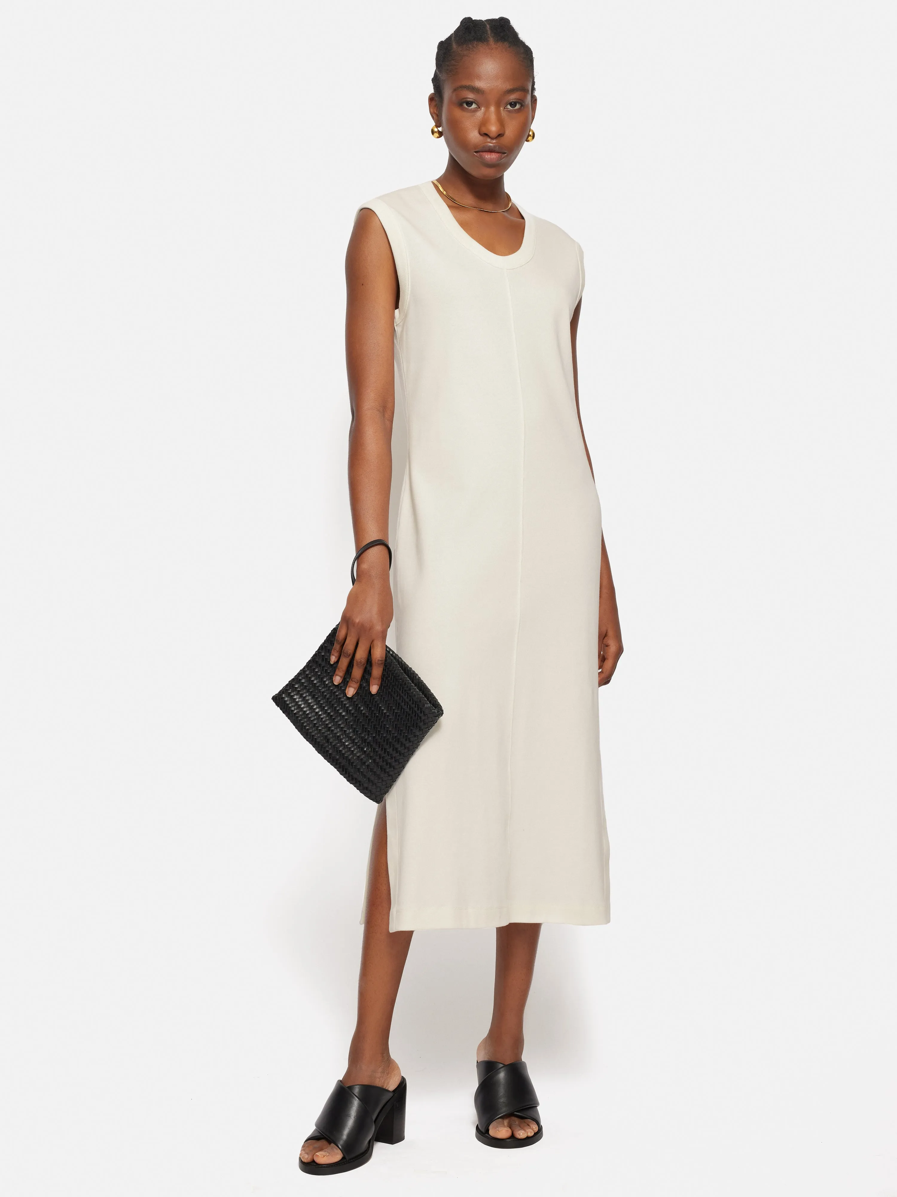 Column T Shirt Dress | Cream sold by Jigsaw