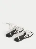 Bilboa Rope Ankle Tie Sandal | White sold by Jigsaw