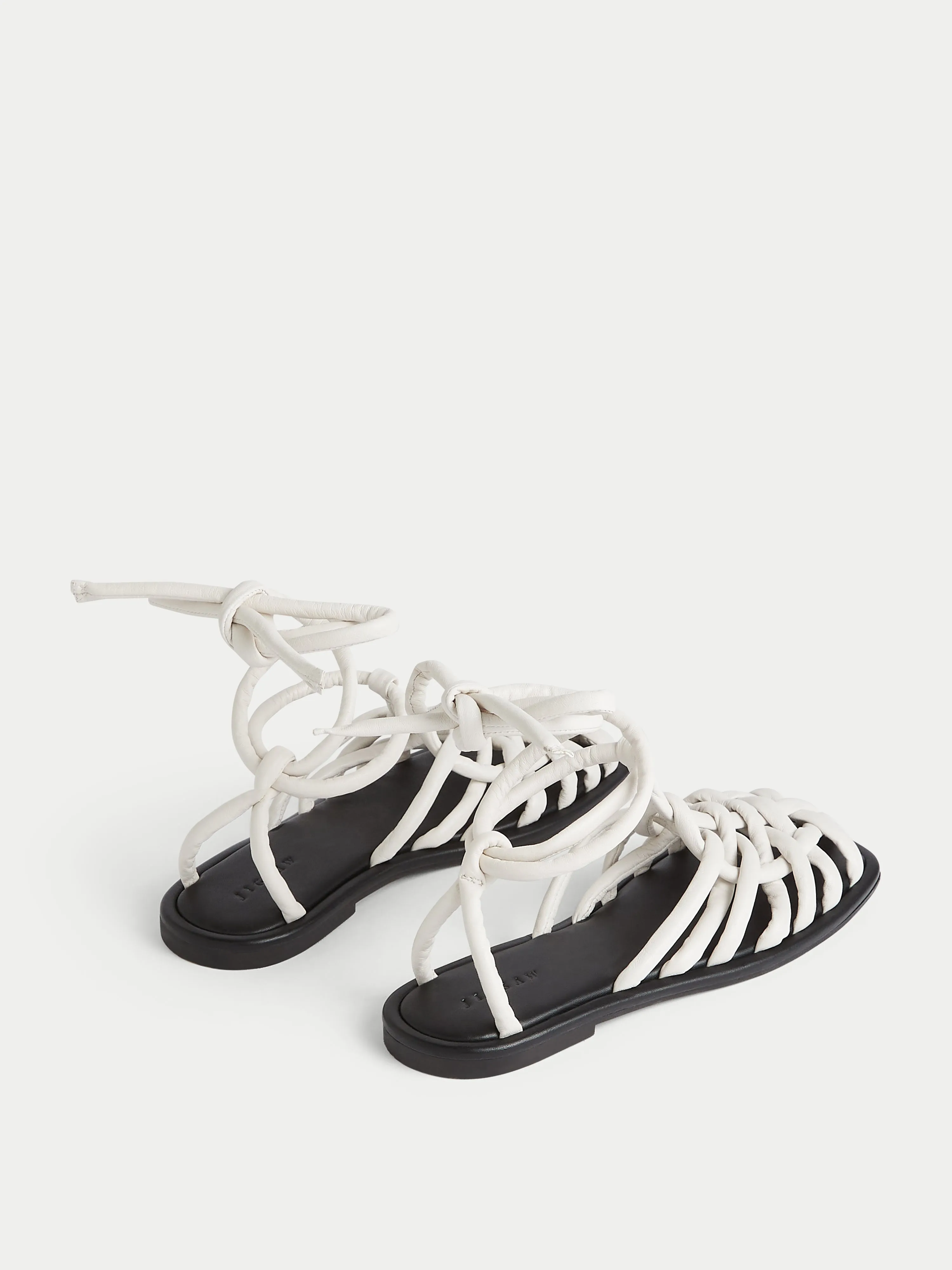 Bilboa Rope Ankle Tie Sandal | White sold by Jigsaw product image thumbnail 4