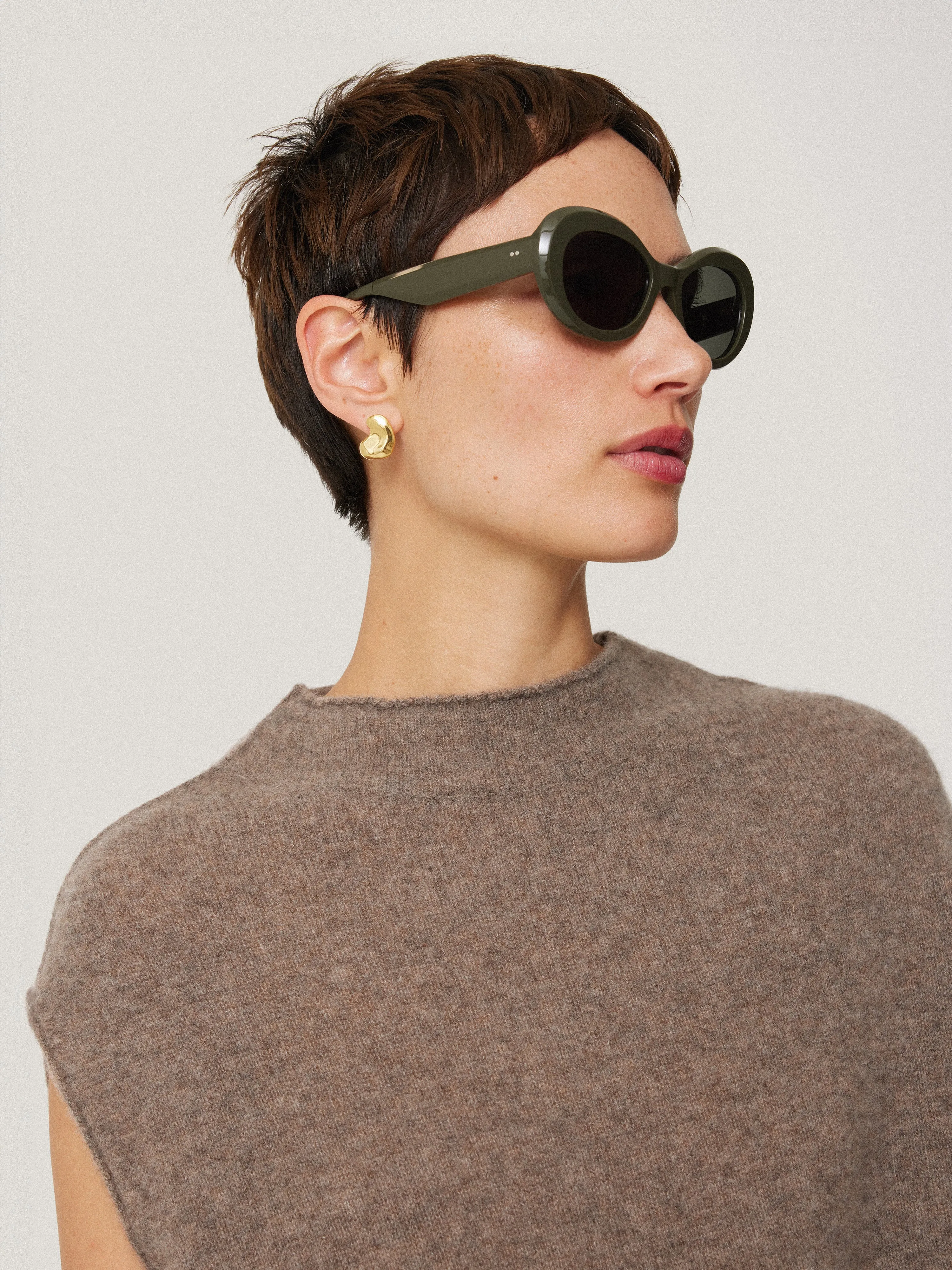 Molten Stud Earring | Gold sold by Jigsaw product image thumbnail 4