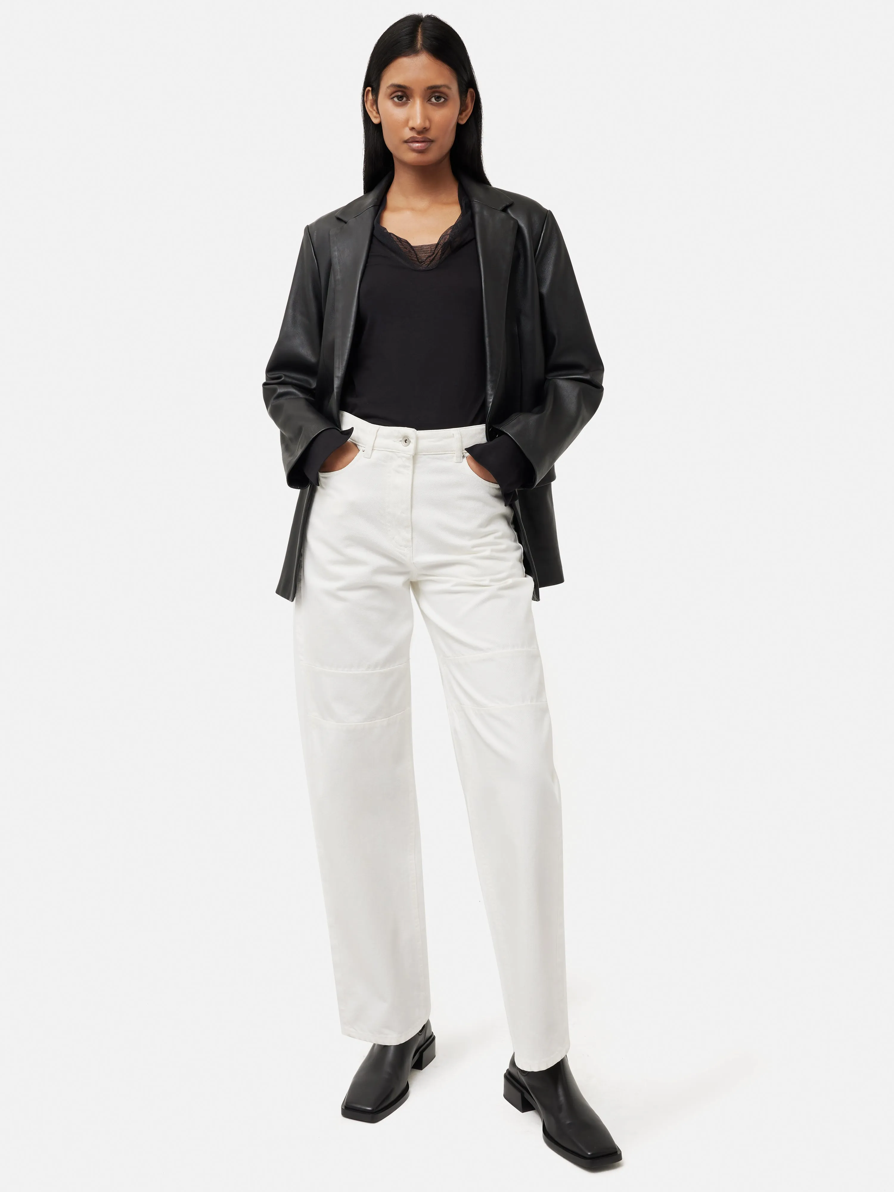 Tulle Trim Long Sleeve Top | Black sold by Jigsaw product image thumbnail 4