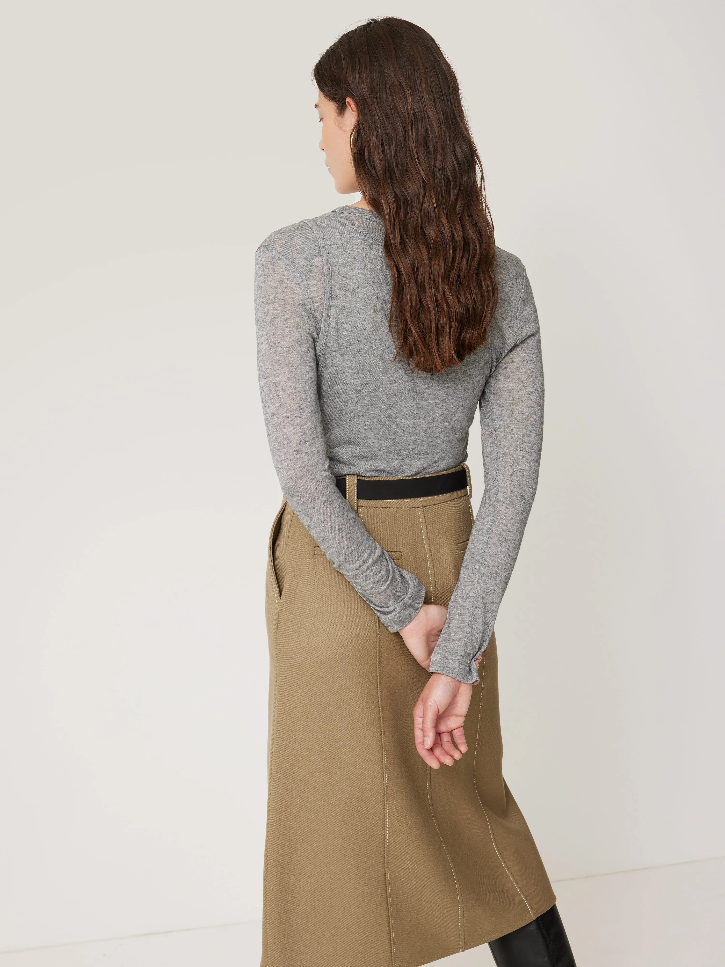 Layered Tank & Top | Grey sold by Jigsaw product image thumbnail 5