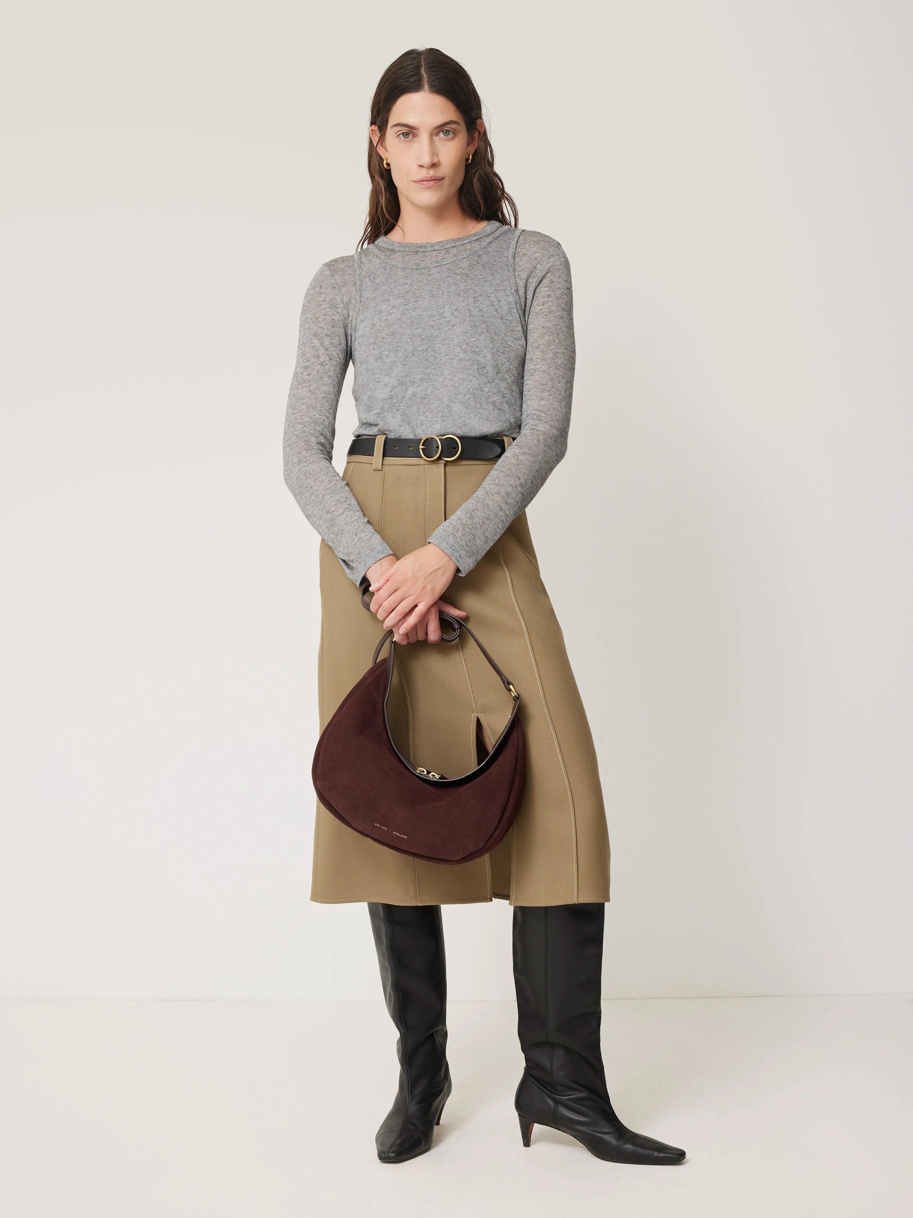 Layered Tank & Top | Grey sold by Jigsaw product image thumbnail 3