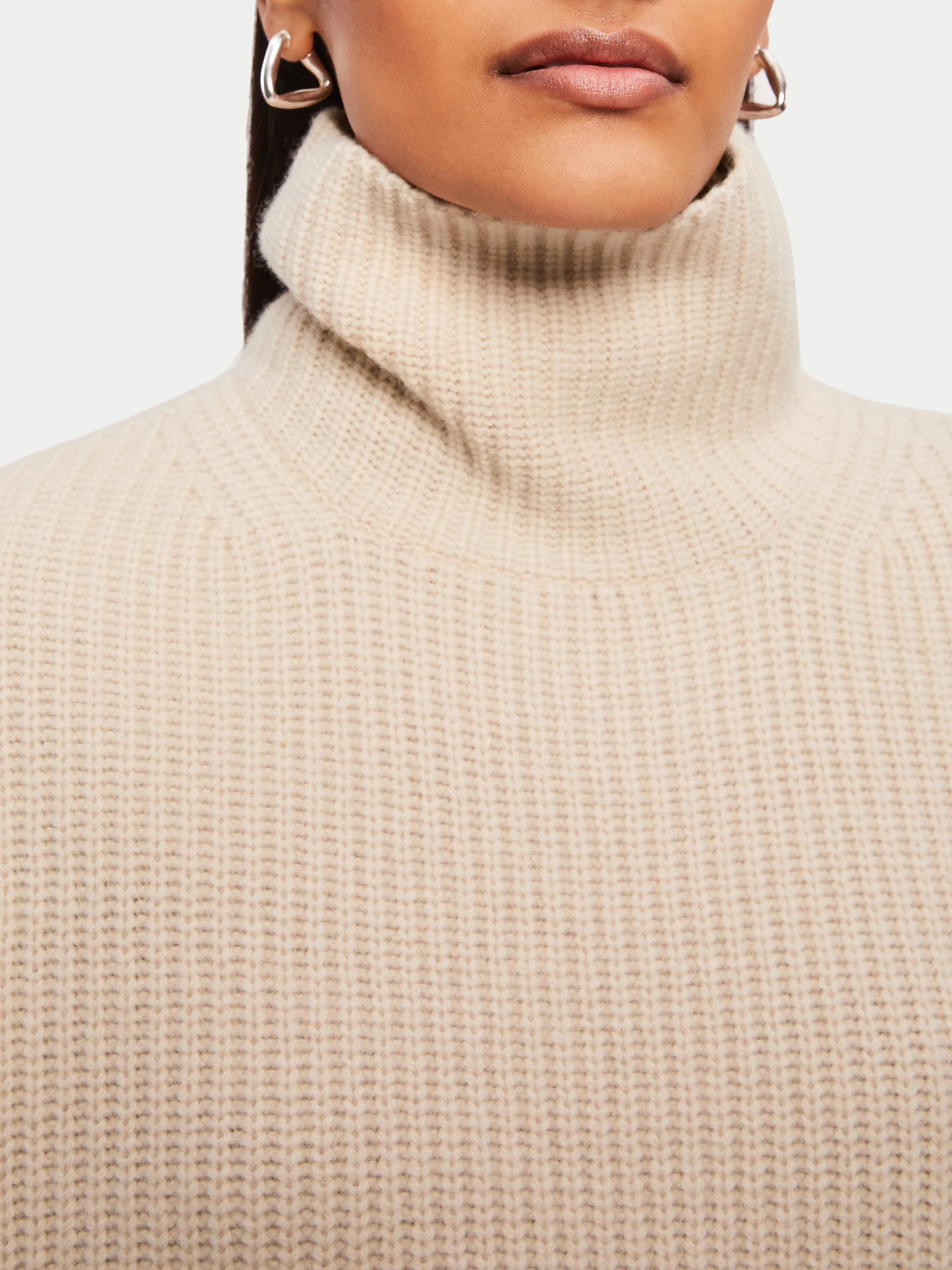 Merino Rib Side Tie Tabard | Cream sold by Jigsaw product image thumbnail 4