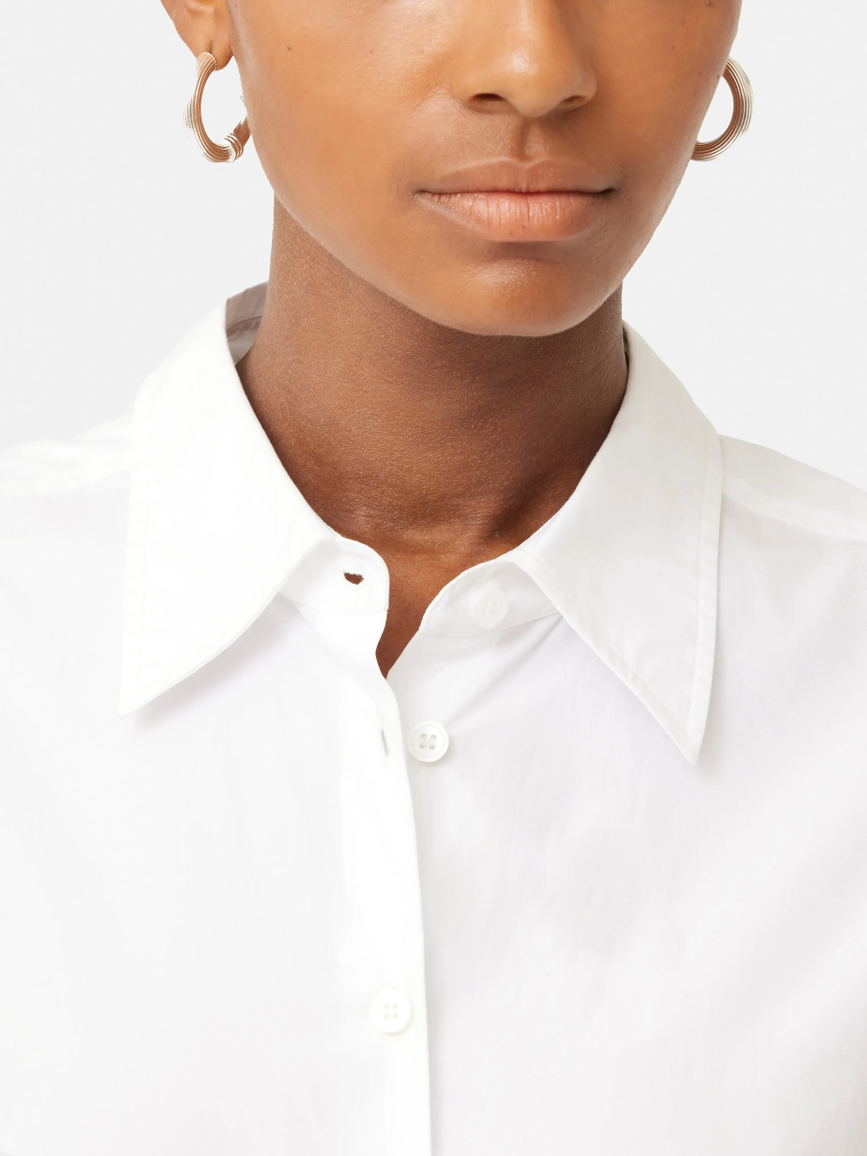 Cotton Poplin Shirt | White sold by Jigsaw product image thumbnail 2