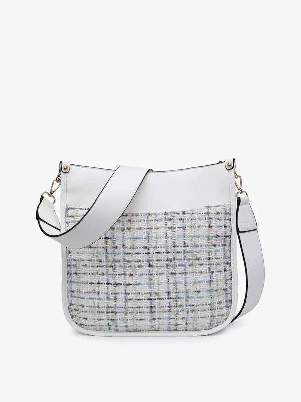 Chloe Vegan Tweed Crossbody sold by Jen & Co.