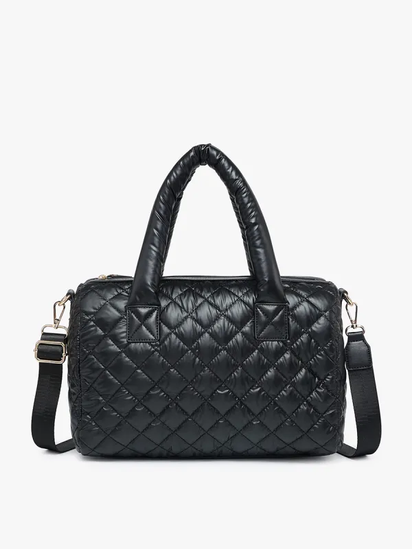 Trista Vegan Quilted Satchel sold by Jen & Co.