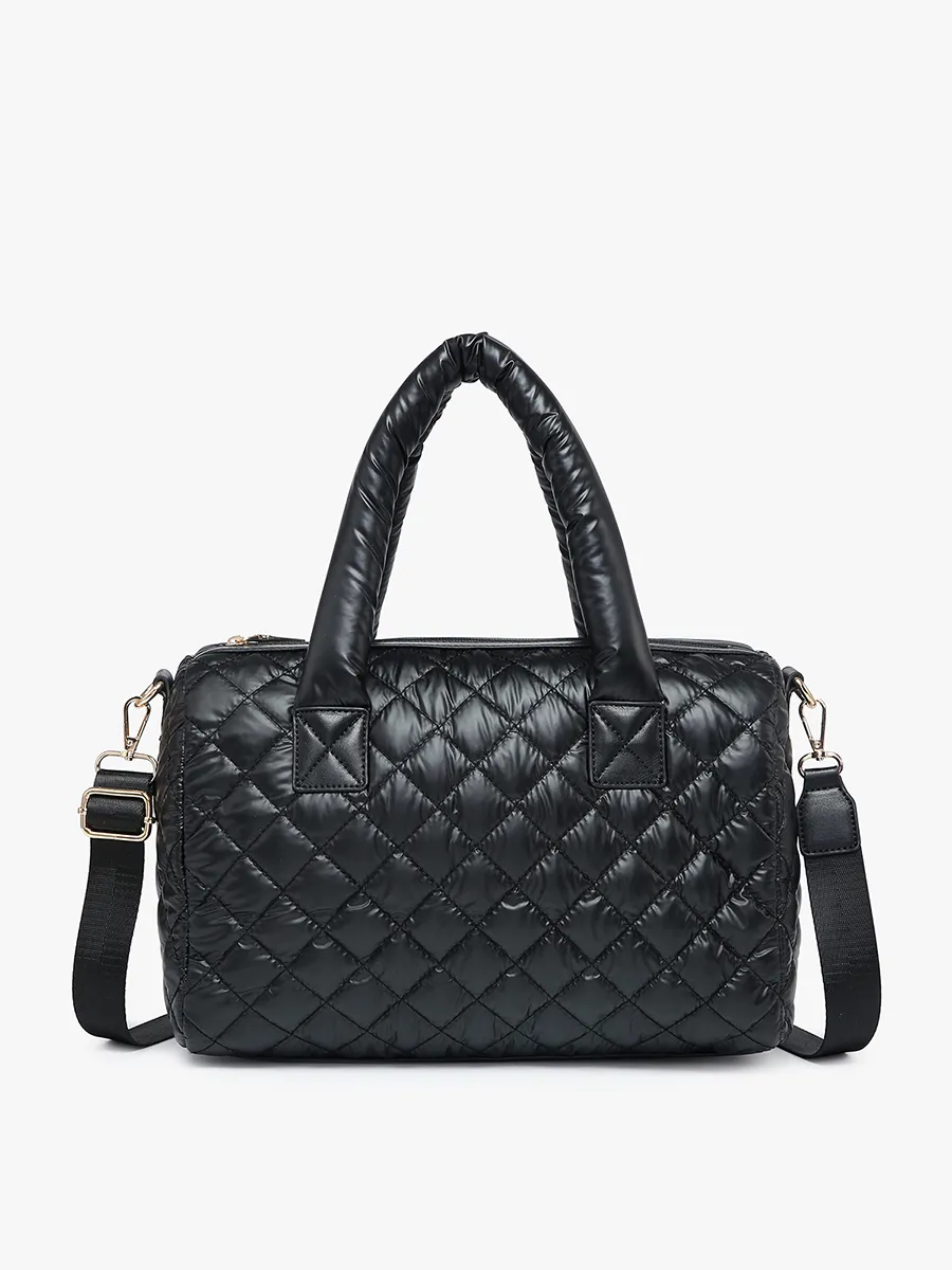 Trista Vegan Quilted Satchel sold by Jen & Co.