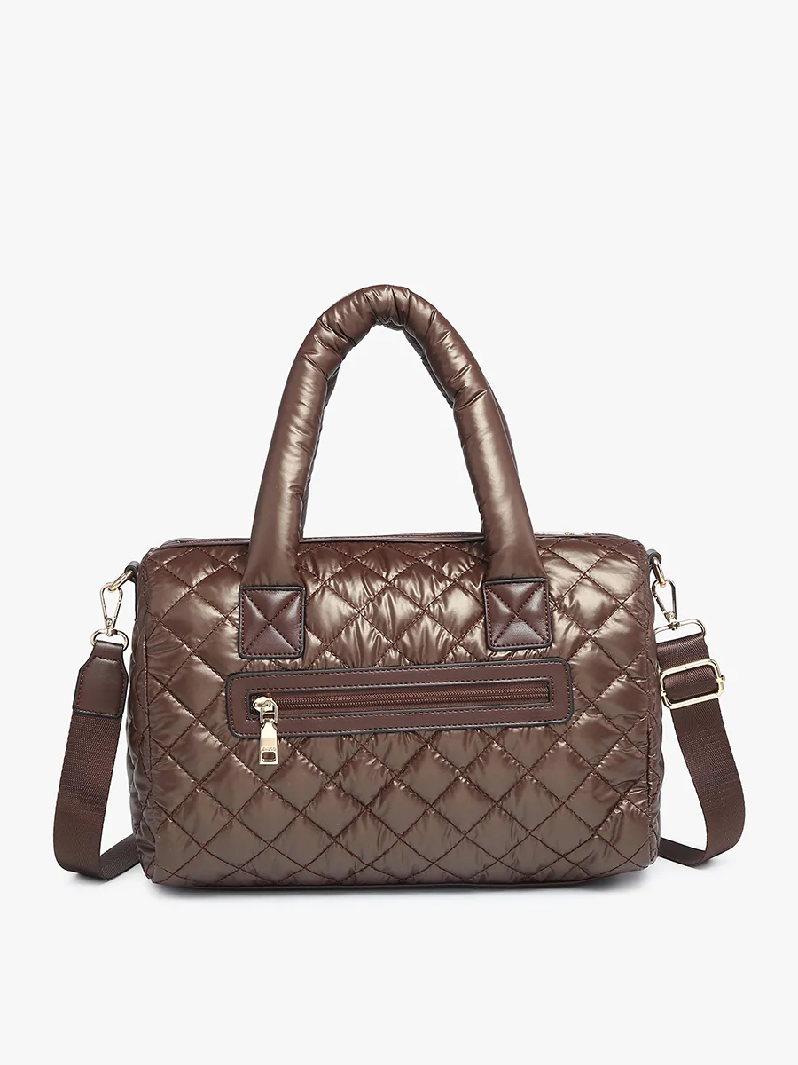 Trista Vegan Quilted Satchel sold by Jen & Co. product image thumbnail 3