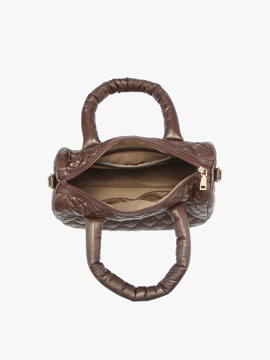 Trista Vegan Quilted Satchel sold by Jen & Co. product image thumbnail 4