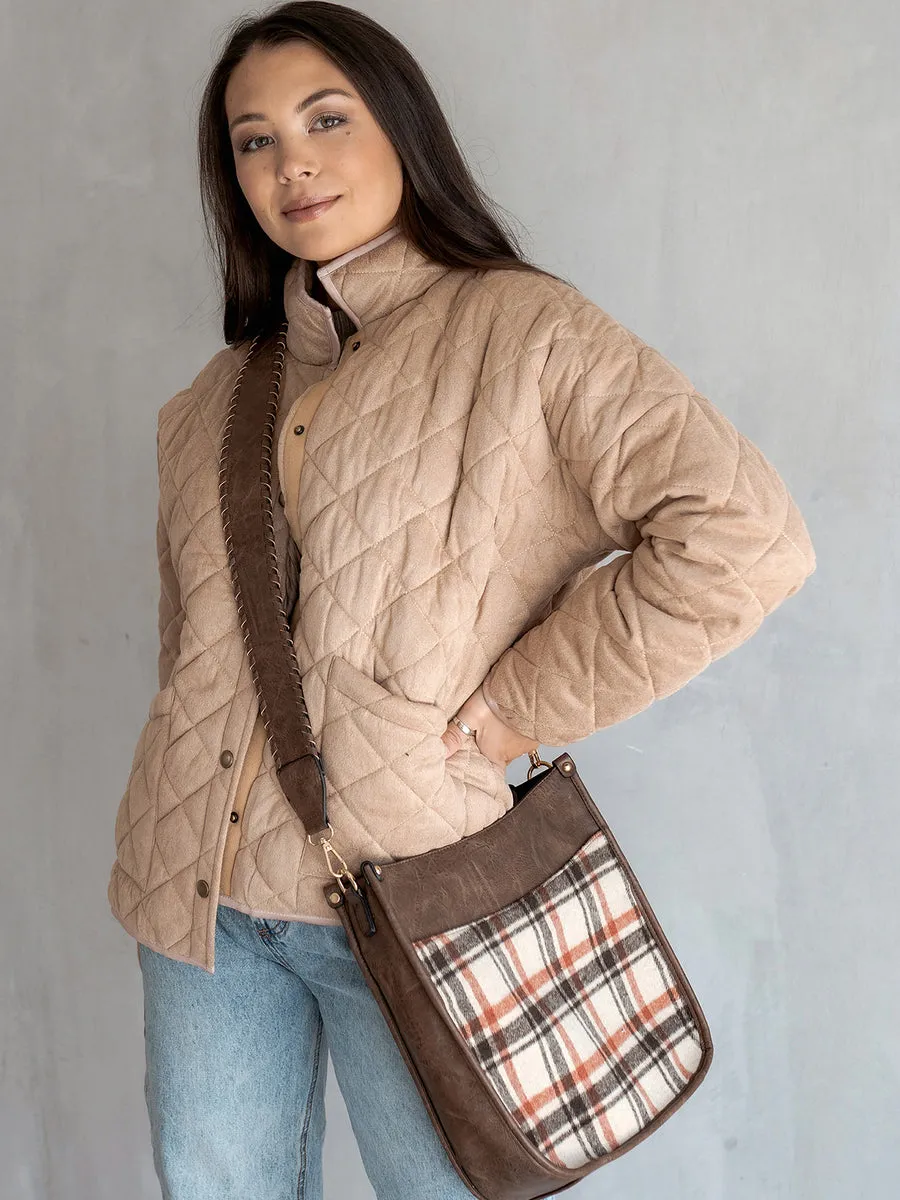 Chloe Vegan Plaid Crossbody sold by Jen & Co. product image thumbnail 4