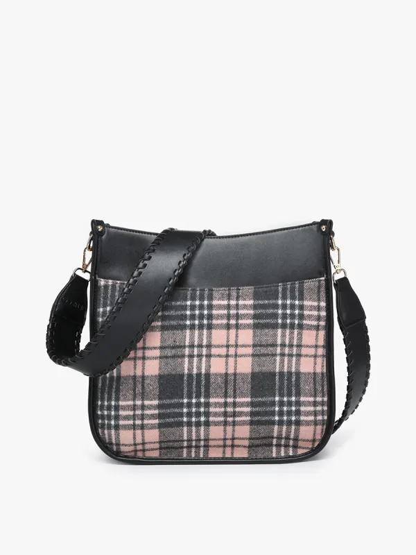 Chloe Vegan Plaid Crossbody made by Jen & Co.