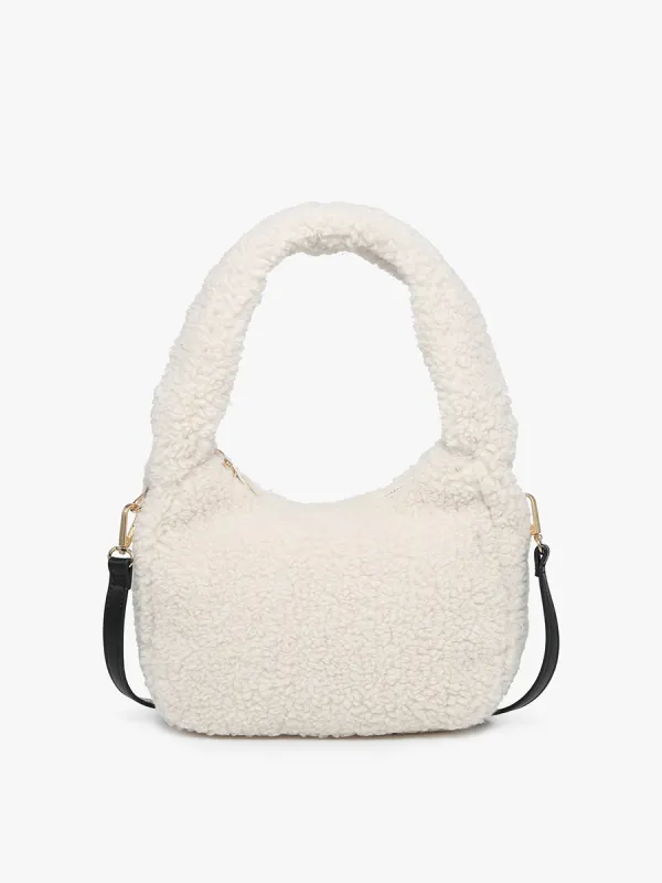 Gabrielle Vegan Sherpa Shoulder Bag made by Jen & Co.