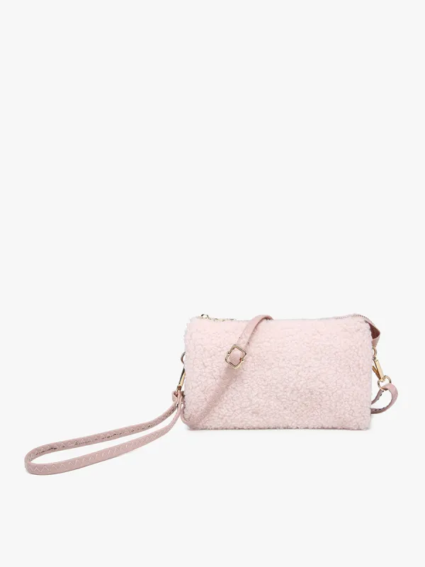 Riley Vegan Sherpa Crossbody made by Jen & Co.