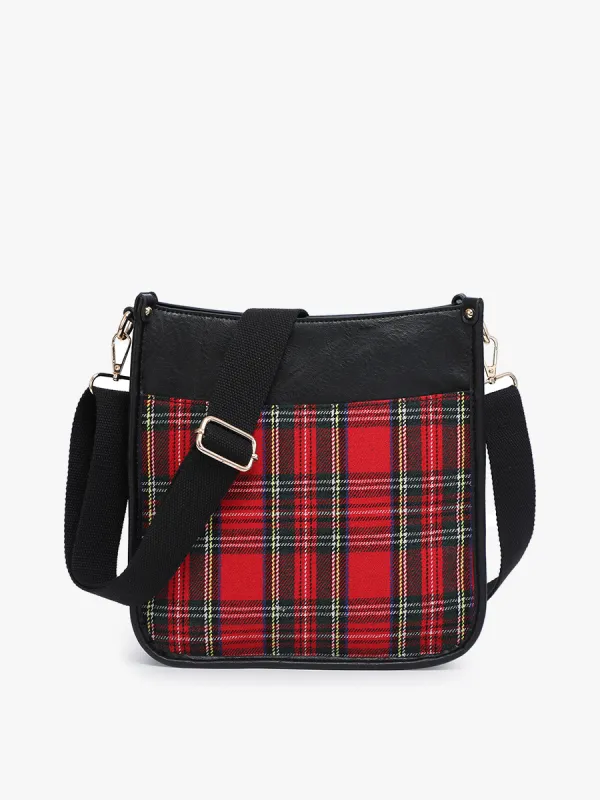 Posie Vegan Plaid Crossbody made by Jen & Co.