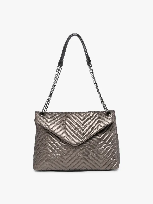 Stelle Vegan Puffer Crossbody made by Jen & Co.