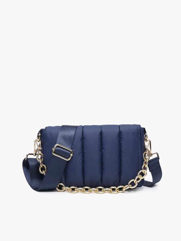 Lala Vegan Quilted Chain Crossbody sold by Jen & Co.