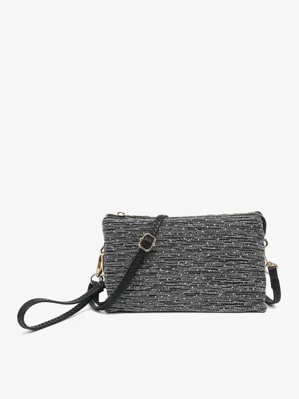 Riley Shimmer Stripe Crossbody made by Jen & Co.