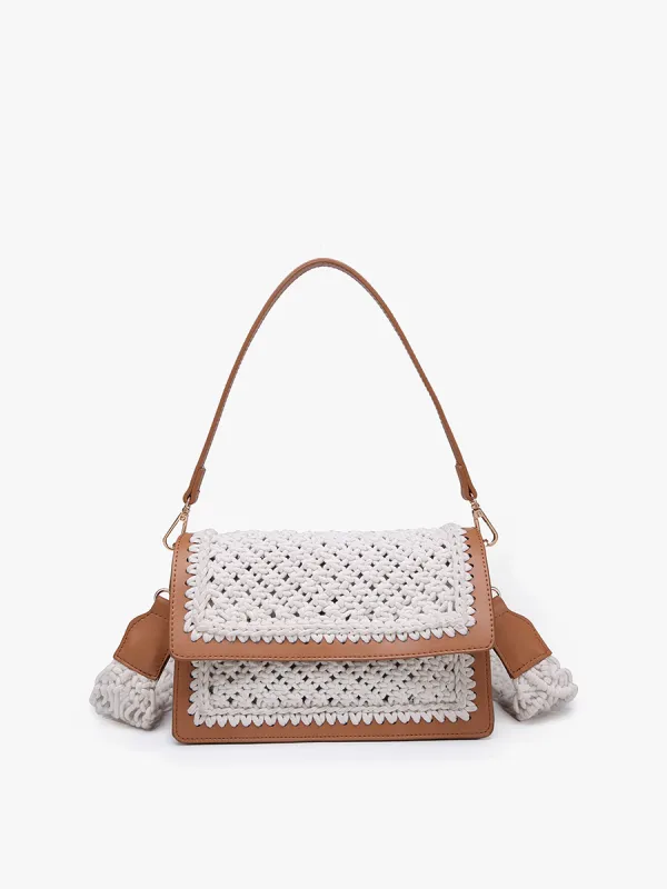 Gianna Vegan Macrame Crossbody sold by Jen & Co.