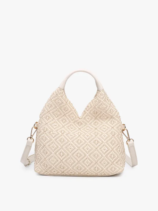 Cecily Vegan Diamond Woven Hobo sold by Jen & Co.