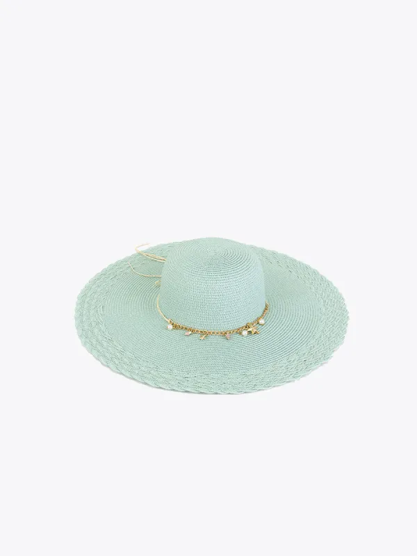 Nila Charm Trim Straw Hat sold by Jen & Co.