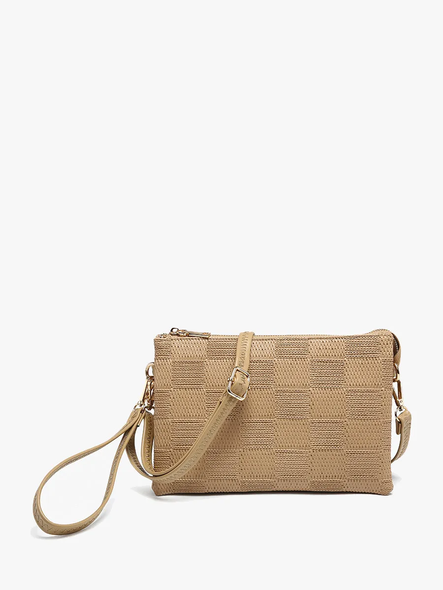 Izzy Vegan Large Checker Crossbody sold by Jen & Co. product image thumbnail 4