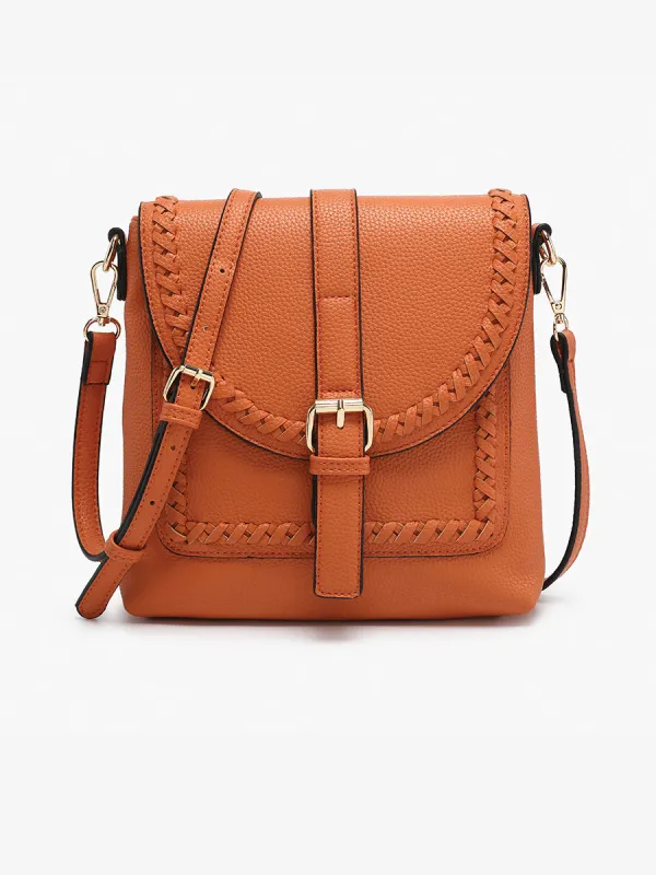 Roberta Vegan Whipstitch Crossbody made by Jen & Co.