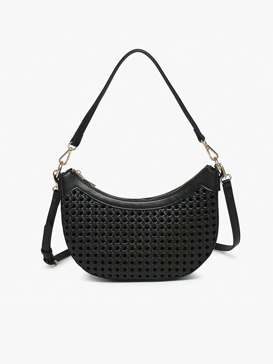 Daisy Vegan Rattan Crossbody sold by Jen & Co.