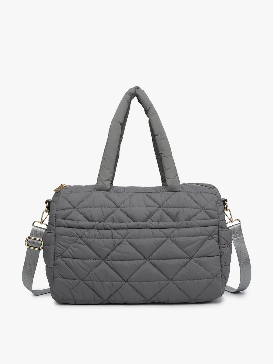 Billie Vegan Quilted Satchel sold by Jen & Co. product image thumbnail 5