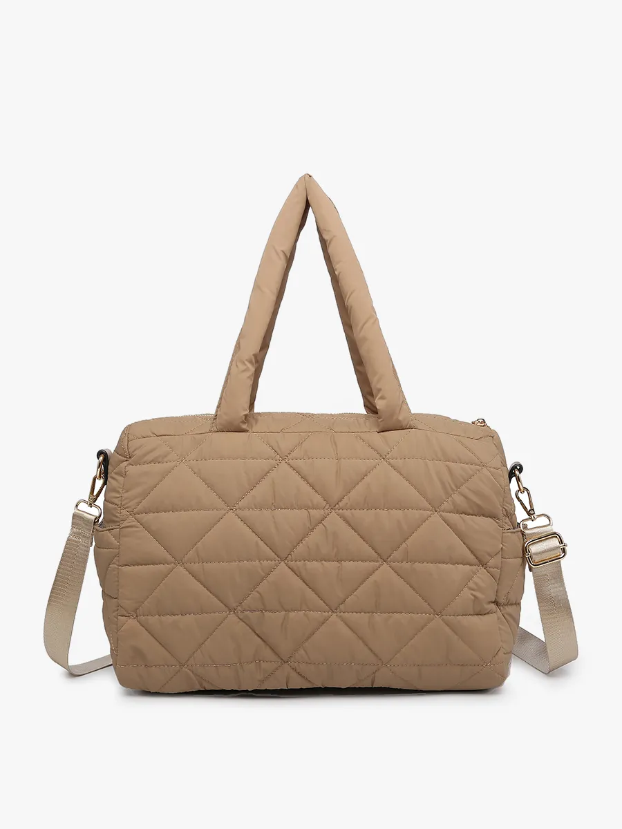 Billie Vegan Quilted Satchel sold by Jen & Co. product image thumbnail 3