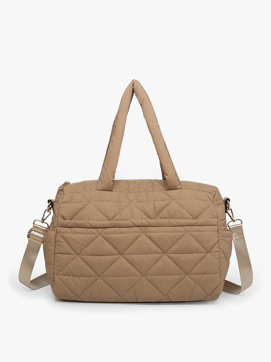 Billie Vegan Quilted Satchel sold by Jen & Co.